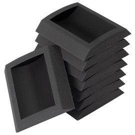 Bed Stoppers Furniture Stopper, 8 Pack Wheel Stoppers Furniture Caster Cups - Premium Solid Rubber Caster Cups Furniture Cups Fits to All Floors & Wheels of Sofas, Beds, Chairs, Prevents Scratches