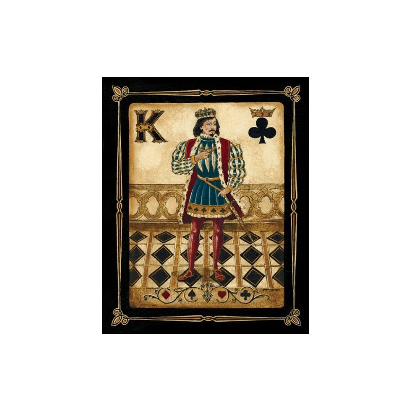 WallsThatSpeak 4 Harlequin Playing Card Poker Joker Jack Queen King