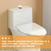 4Pcs Toilet Flush Button,White Plastic Toilet Push Buttons Flush Replacement
