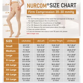 NURCOM 20-30 mmHg Compression Pantyhose for Women & Men, Open Toe Medical Compression Stockings, Waist High Opaque Compression Tights, Graduated Support for Edema, Varicose Veins, Swelling, Pregnant