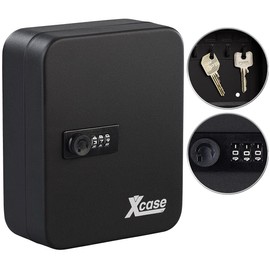 Xcase Car Key Cabinet: Steel Key Cabinet for 20 Keys with 3-Digit Combination Lock (Small Key Cabinet, Steel Key Cabinet, Key Rack)