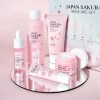 Set Skincare Japan Sakura Blossom Beauty 6pz P/rejuvenecer