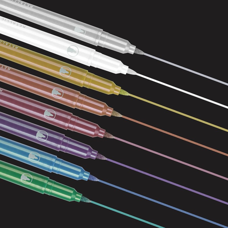 EooUooIP Felt Tip Pens, 15 Pieces, Calligraphy Pen, Sign Brush,