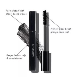 Laura Geller LOVE YOUR BODY VOLUMIZING MASCARA Lifts Lengthens BLACK 0.29oz NWOB