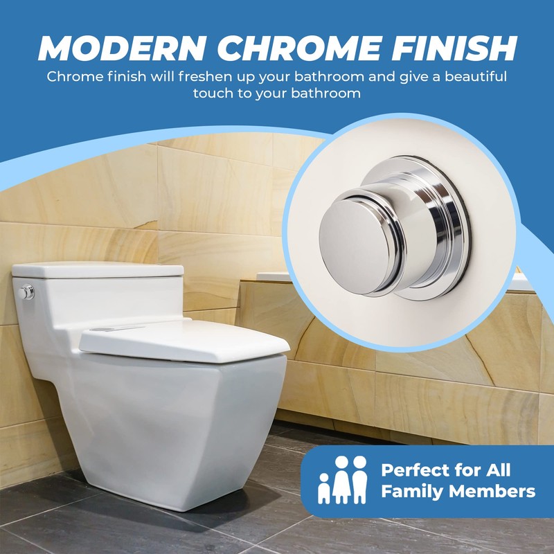 RAVINE Plastic Push Button Flush Lever - Side Mount Toilet
