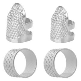 KDSSYFT Thimble, Finger Protector, Handicraft Sewing Thimble, Finger Metal Shield, Finger Protection, Sewing Tools, DIY Tools, Anti-Slip, Sewing, Embroidery, Handicraft Supplies