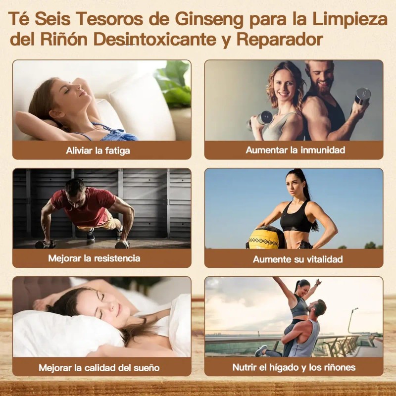 Herbal Riñón Ginseng Cinco Tesoros Sobres