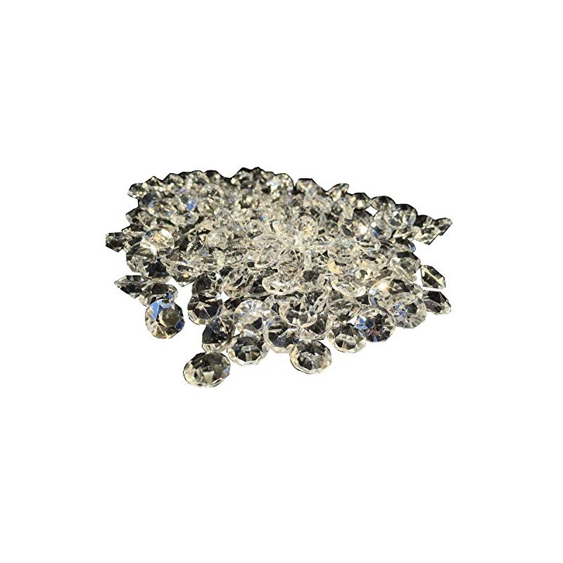 200 Pcs. 11 mm Clear Glitter Blue Dark blue decorative