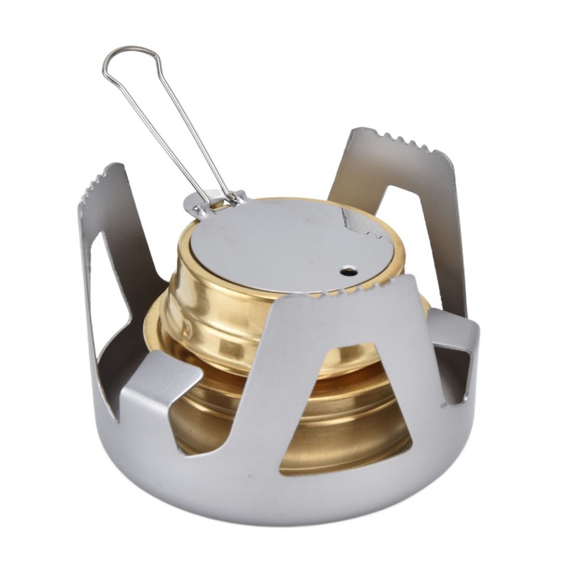 Camping Stove Windproof Vaporizable Portable Liquid Spirit Stove with Stand
