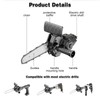 Electric Drill Chainsaw - BCEHACBITI Electric Drill Convert to Chainsaw