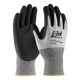 PIP 16-350/XL G-Tek Salt and Pepper Micro-Surface Grip Gloves with HPPE Fiber, XL Size (Pack of 12)