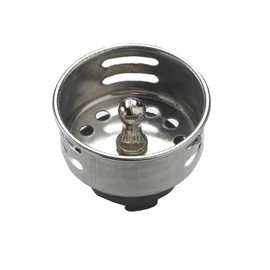 FSE 373-KR-23-152 Replacement Drain Basket, Stainless Steel Drain Basket for 1-1/2 in Drains, Fits FSE Models 23-121 and 23-122, Commercial Kitchen Plumbing Replacement Part, 1 Pack