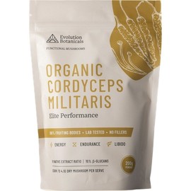 Evolution Botanicals Organic Cordyceps Militaris Elite Performance 200g