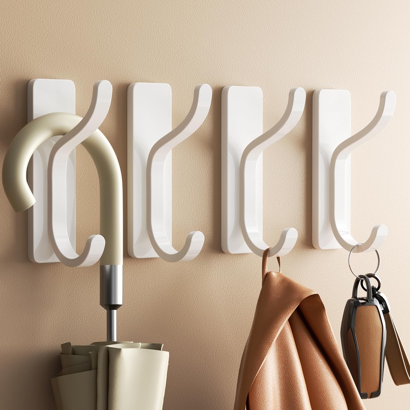 pickpiff Adhesive Wall Hooks for Hanging Towels - Heavy Duty