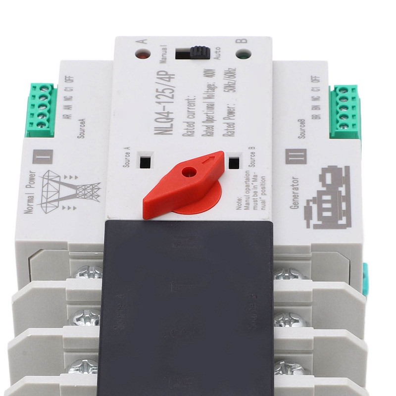 4P Dual Power Automatic Transfer Switch High Temperature Resistant Double
