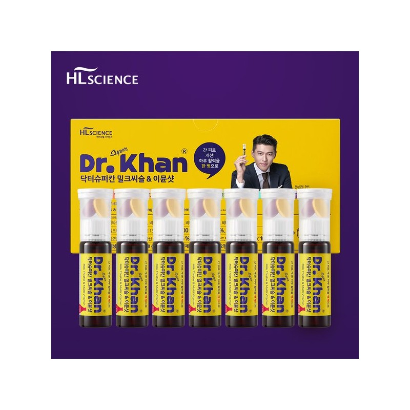 HL SCIENCE 닥터슈퍼칸 밀크씨슬&이뮨샷 1박스 (7병) 멀티비타민 Dr. Super Can