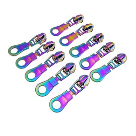 10Pcs Rainbow Donut Zipper Pulls for Zipper Repair Kit Zipper Pull Replacement 5# Nylon Head Zipper Puller Sliders for Purses Handbags Bags