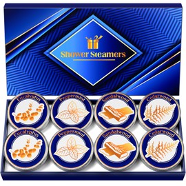 Shower Steamers for Men, Shower Bombs Aromatherapy with Natural Essential Oils, Relaxation & Self Care Boyfriend Travel Essentials Fathers Day Birthday Gifts for Dad Husband Him from Daughter Wife Son