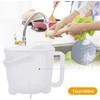 Moncer Rice Washing Bowl Colander, Rice Washing Bowl with Strainer