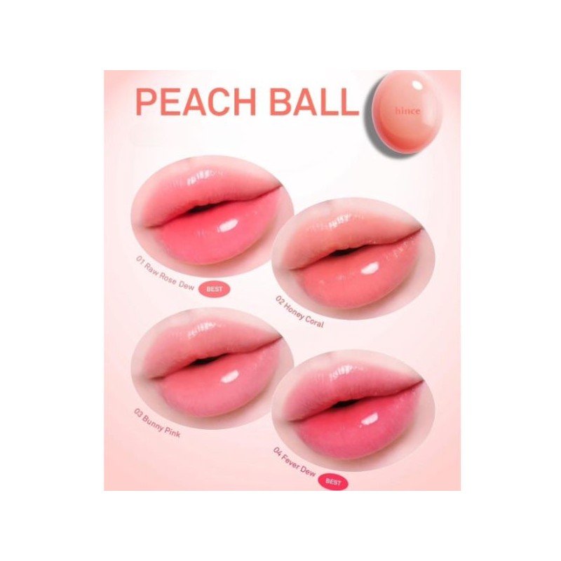 HINCE Raw Glow Dewy Ball 3.5g, Color:03 Bunny Pink