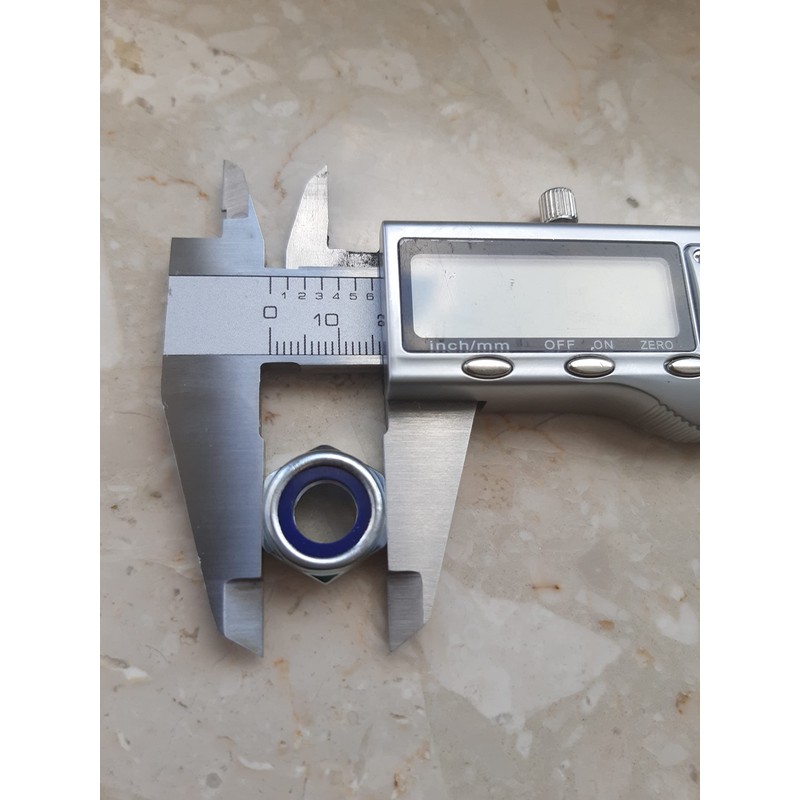 M10 Locking Nyloc Hex Nuts Metal Steel Sheet Zinc Plated