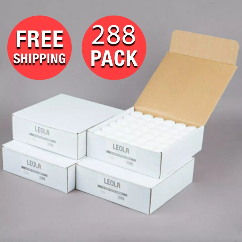 Leola 10-Hour White Votive Candles 288 pcs. Bulk Pack for