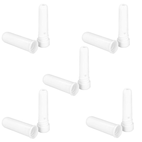 Ciieeo 5pcs Essential Oil Aromatherapy Tubes White Empty Refillable Design