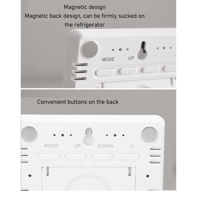 Digital Alarm Clock with Support Legs Large Numbers Magnetic Digital