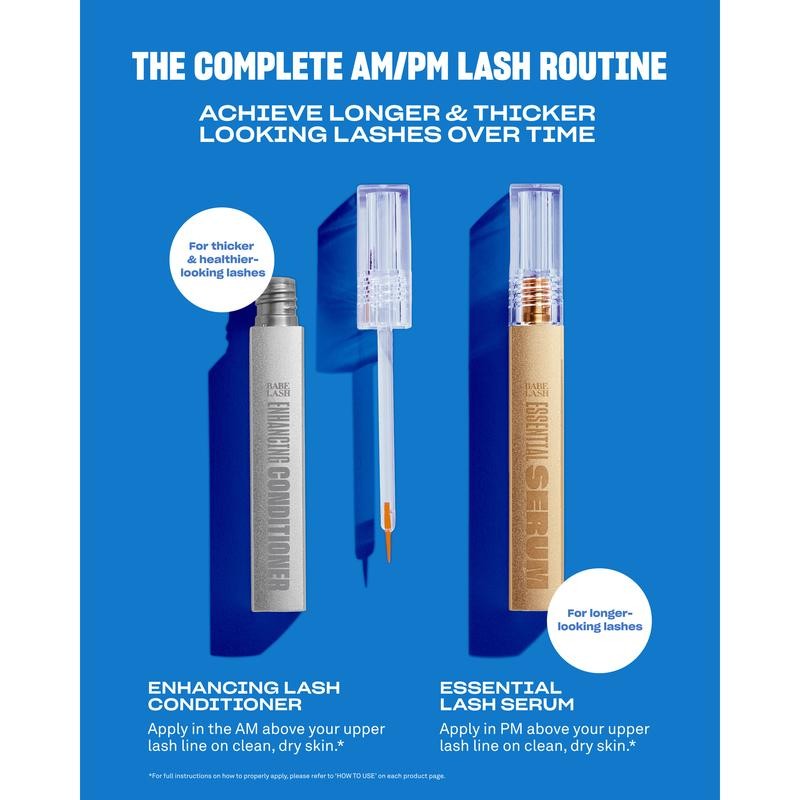 AM/PM Lash Treatment Set, Includes Essential Lash Serum & Enhancing