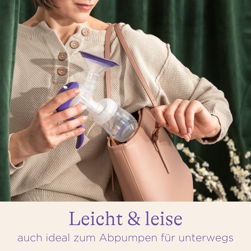 Lansinoh Manual Breast Pump - Lightweight and Quiet Breast Pump