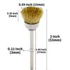45-Piece Brass Wire Brush Set - Metal Rust Removal, Polishing,