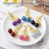12 Pcs Glitter Cherry Bag Charm Set - Stylish Keychain
