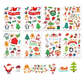 16 Christmas Stickers Christmas Stickers for Decoration Scrapbooking Packaging, Christmas Stickers for Scrapbooking, Christmas DIY Stickers for Card Making, Christmas Stickers