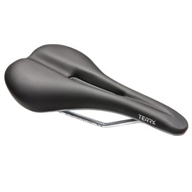 Terry Raven Bike Saddle - Bicycle Seat for Men & Women - Flexible & Comfortable, Syntethic Dura-Tek Cover - Black