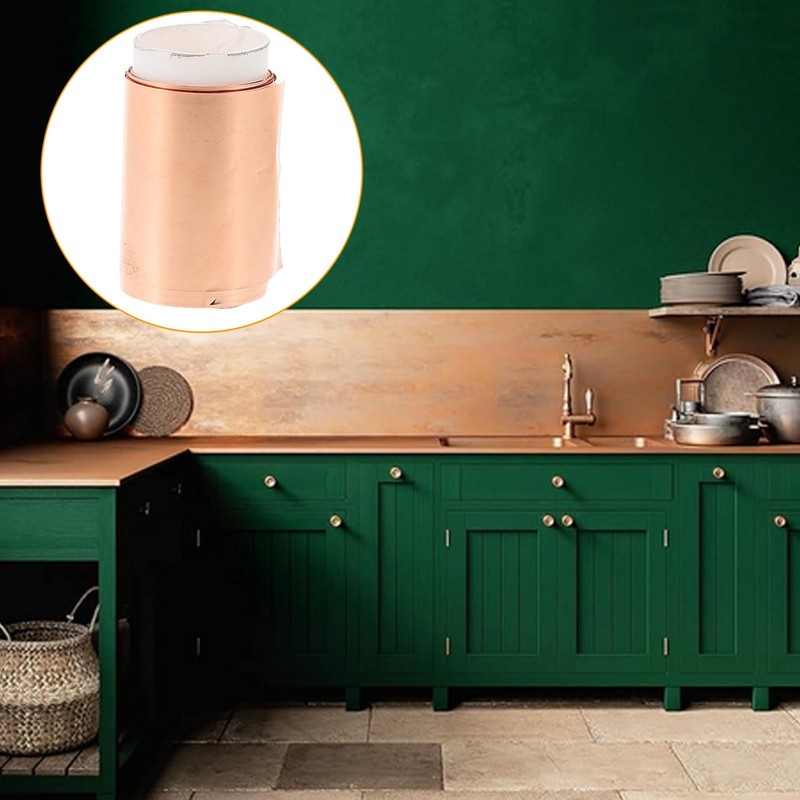 Mobestech 1roll Copper Foil Sheet Roll Thickness Versatile for Electrical