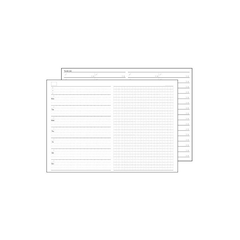 reimei藤井 System Notebook Free Weekly Schedule Left Type B5 NT245