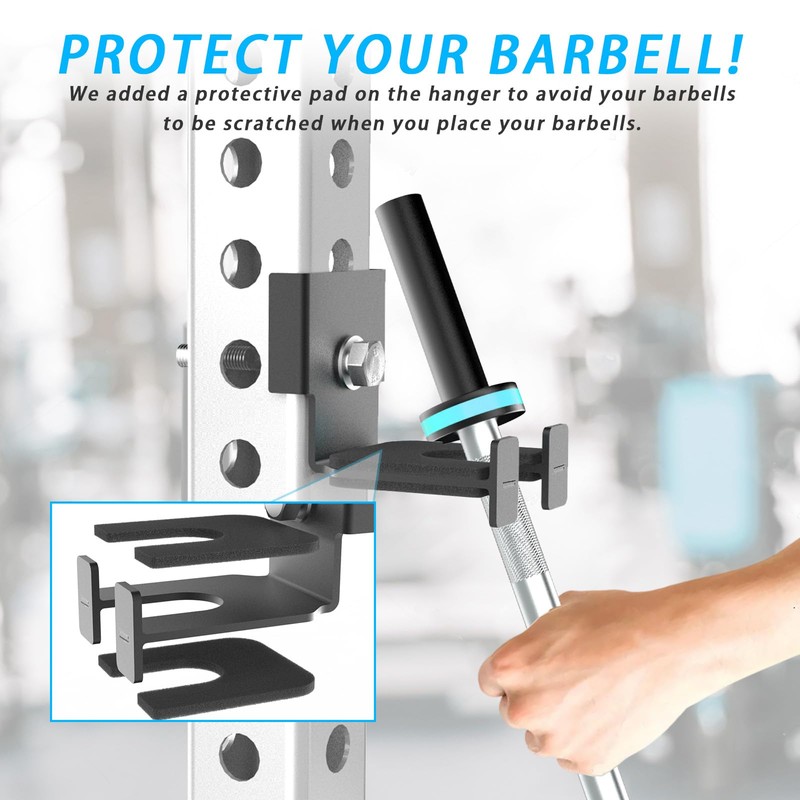 J Bryant Barbell Holder for 3x3" & 2x3" Power Racks