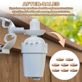 Aulpq Rain Sensor Hygroscopic Discs Replacement - fix, Fit for Rain Bird Rain Sensors RSD & WR2, Rain sensor for sprinkler system rainbird wifi module(8 Pcs)