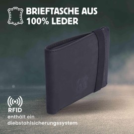 Route 66 - Men's leather wallet (RFID-protected) - men's wallet - men's wallet - slim wallet - men's wallets, multicoloured