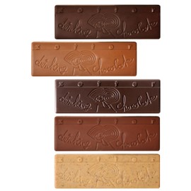 Zotter Variation Classic (Bitter Classic, Noble Almond, Cafe Latte, Nut Nougat, White with Vanilla), Pack of 1 (1 x 110 g) - Organic