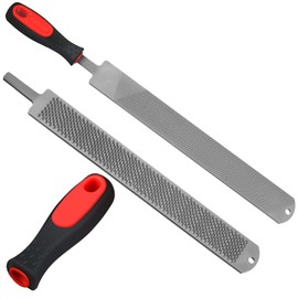 Gisafai 2 Pcs 18 Inch Rasps for Shoeing Horses with Handle Trimming File Carbon Steel Farrier Tools for Repair Horse Hooves Goat Hooves Cow Donkey Pig Animal Hooves Repairing Wood Working Supplies