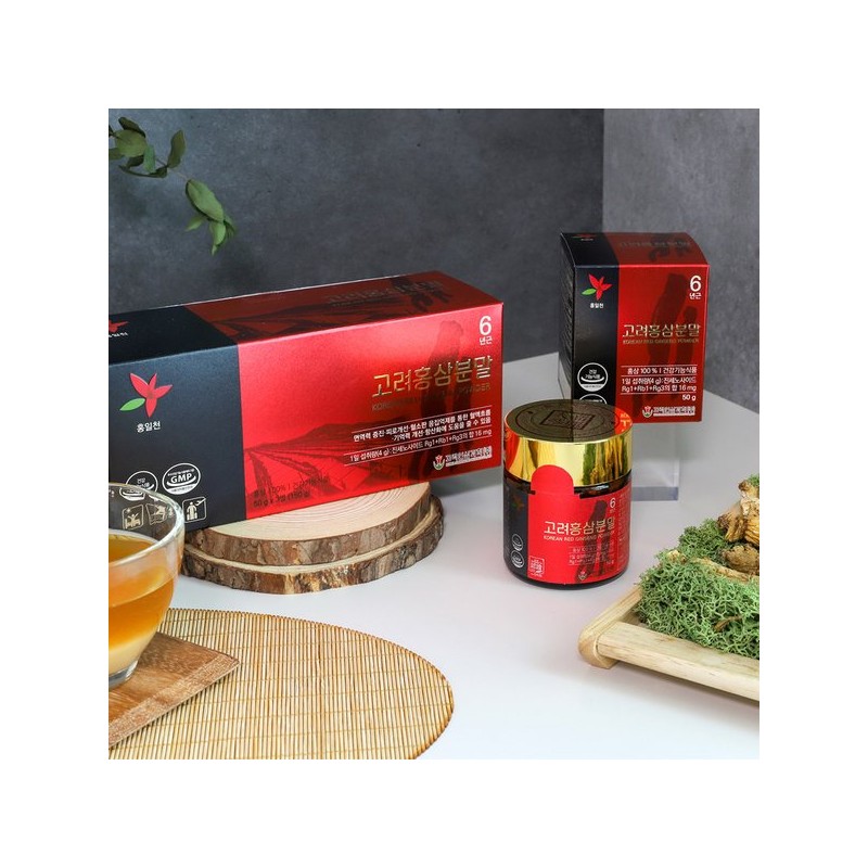Hongilcheon 고려홍삼분말 50g x 3ea Korean Red Ginseng Powder 50g