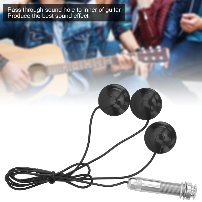 Guitar Piezo Pickup End Button Transducer for Acoustic Guitar Violin