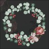 Ambiente Christmas Napkin 33 cm Pack of 20 Eucalyptus Wreath (Black)