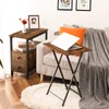 HOOBRO Folding TV Tray Tables, Set of 4 TV Trays