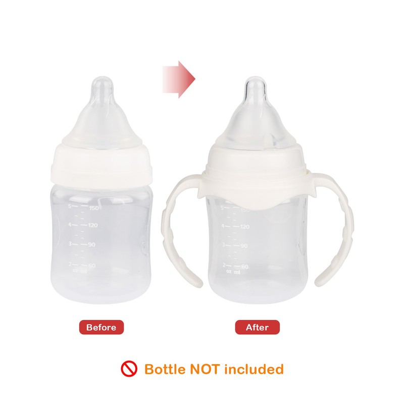 4 Pack Baby Bottle Handles for Evenflo Wide Neck 5oz