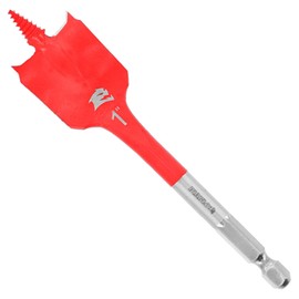 Diablo Spade Bit with Self-Feeding Tip - Fast, Effortless Drilling for Clean Wood Cuts - 1-Inch Diameter, 6-Inch Length, Hex Shank for Impact Drivers - DSP2130