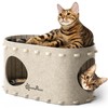DownyPaws Cat House for Indoor Cats, Cat Bed Cave for