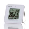 Elecom OND-03WH Digital Temperature Humidity Warning Meter, Heatstroke and Virus