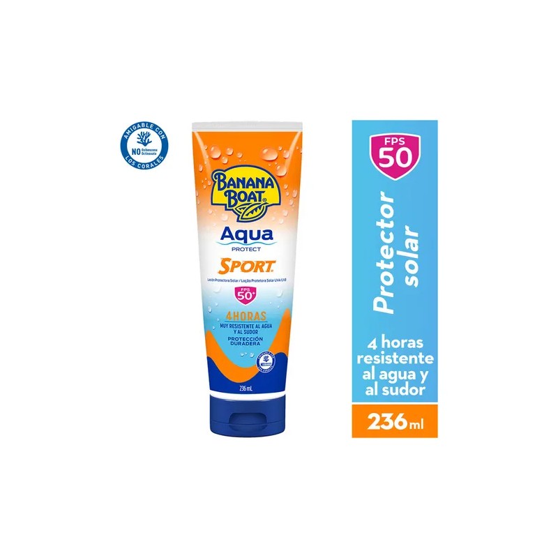 Protector Solar Banana Boat Aqua Protect Sport Fps50+ 236ml